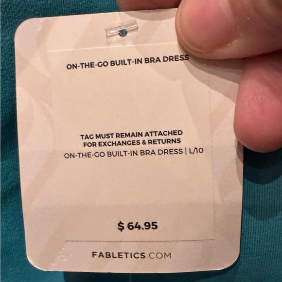 Fabletics Light Blue Sleeveless romper size LARGE Length 33in pit to pit 16in - Picture 3 of 5